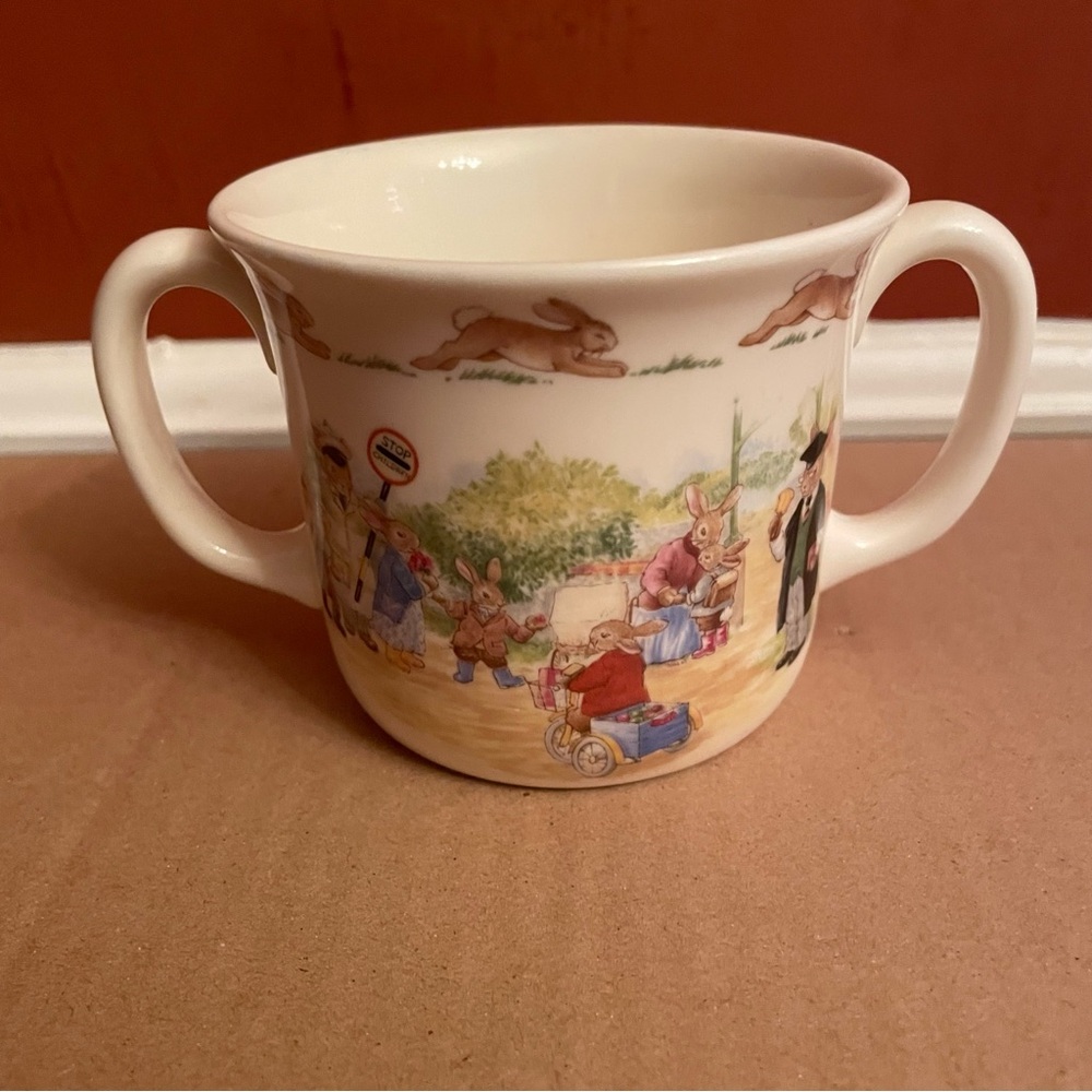Vintage Royal Doulton “Bunnykins” Children's Double Handle Mug, 1988